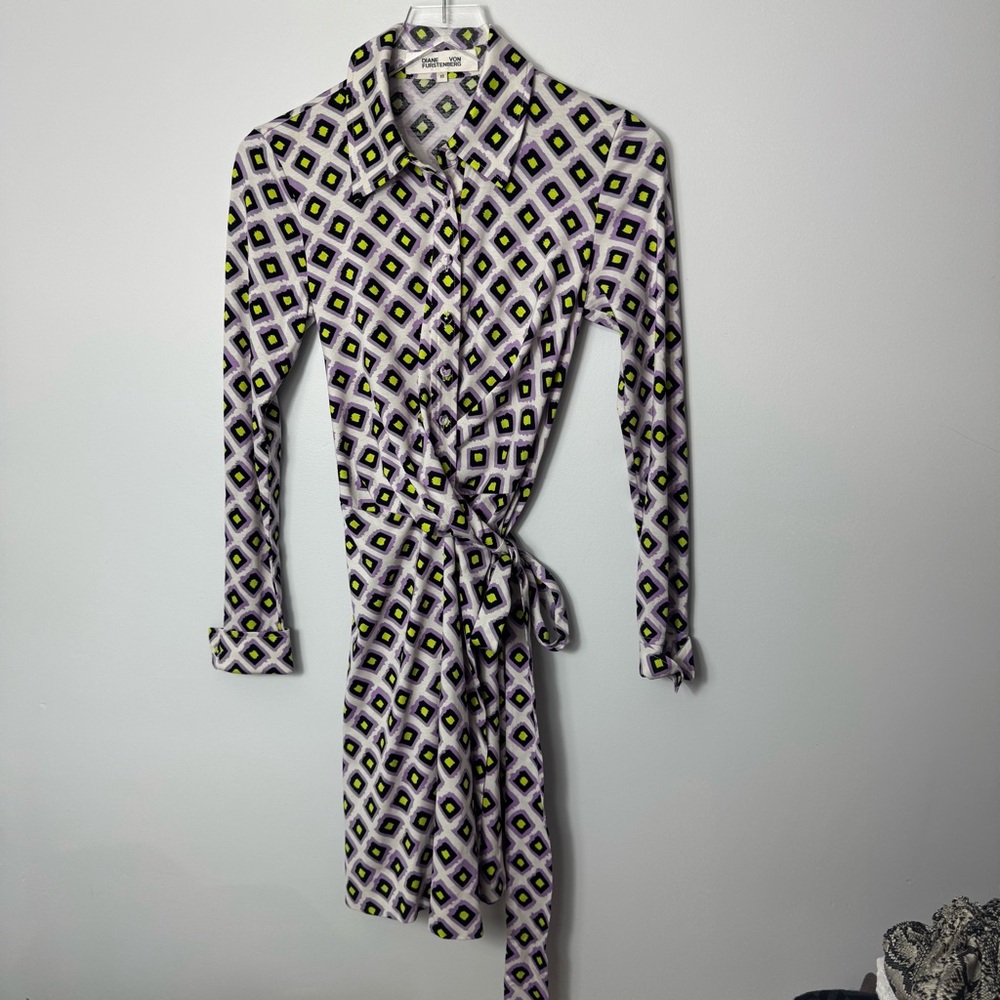 DVF Diane Von Furstenberg Vintage Wrap Dress size xs 2075